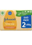 Johnson's® Baby Honey Soap, 90g (Pack of 2)