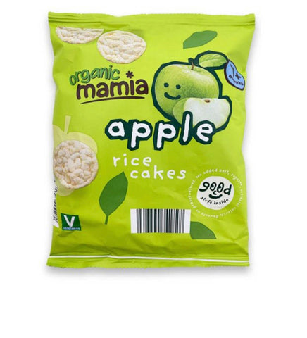 Mamia organic mini rice cakes apple (4x40g) Pack of 4