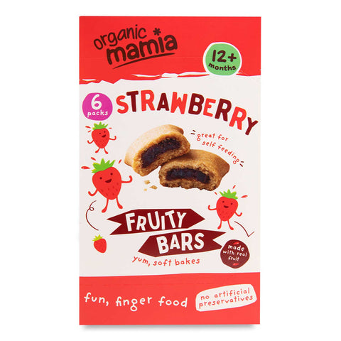 Mamia Strawberry Fruity Bars 6x20g(Pack of 2)