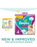 Pampers Active Fit Size 4 - Monthly Pack - 168pcs